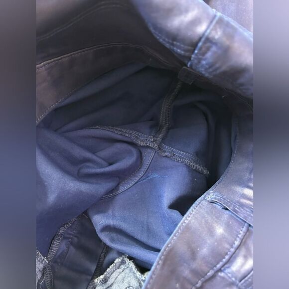 J Brand Maria Coated High Rise Skinny Jeans in Blueberry - Picture 9 of 12